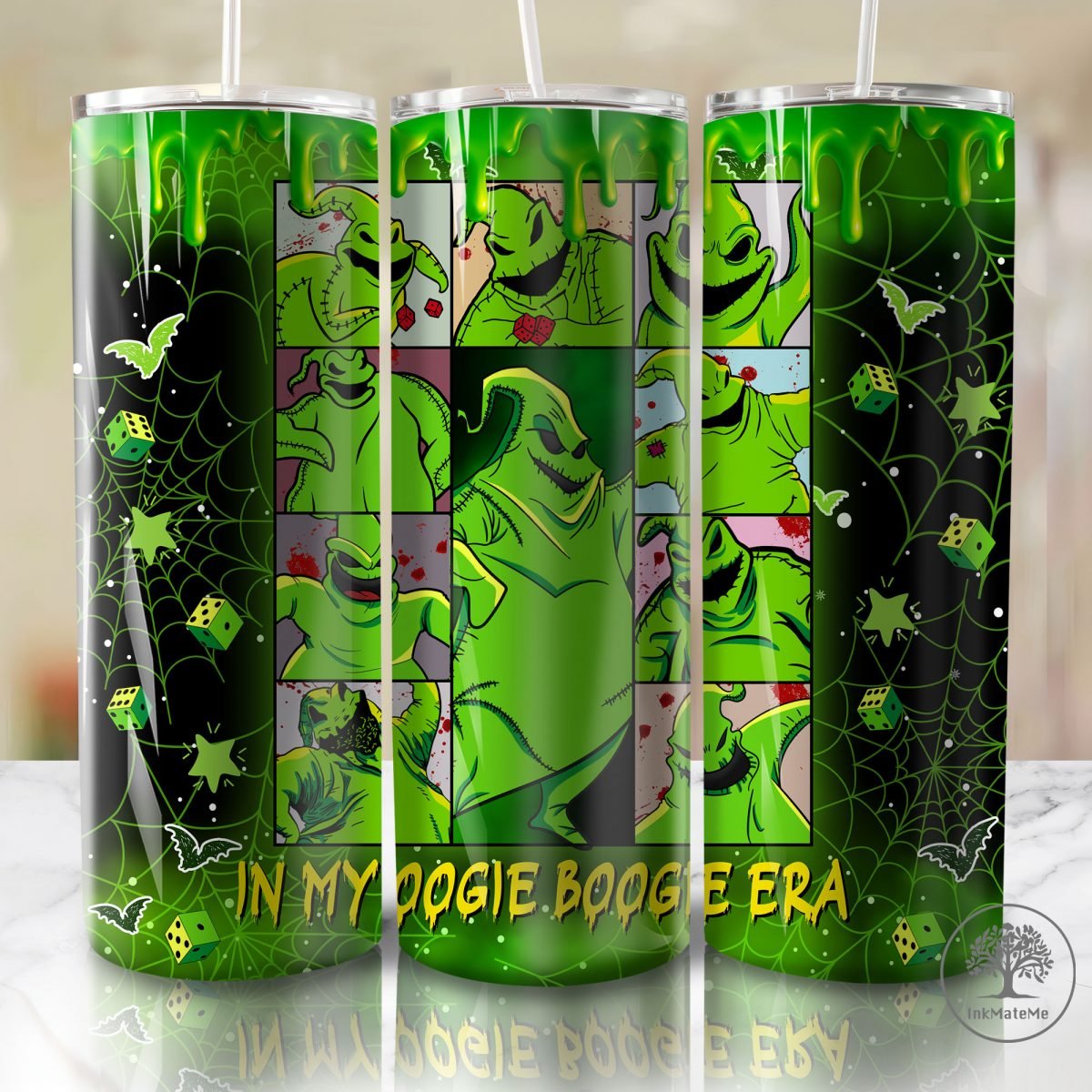 In My Era 20oz Skinny Tumbler Wrap, Coffee Lovers, Trick Or Treat, 90s Horror Movie 20oz Tumbler Png, Horror Fall Coffee 20oz Skinny Tumbler