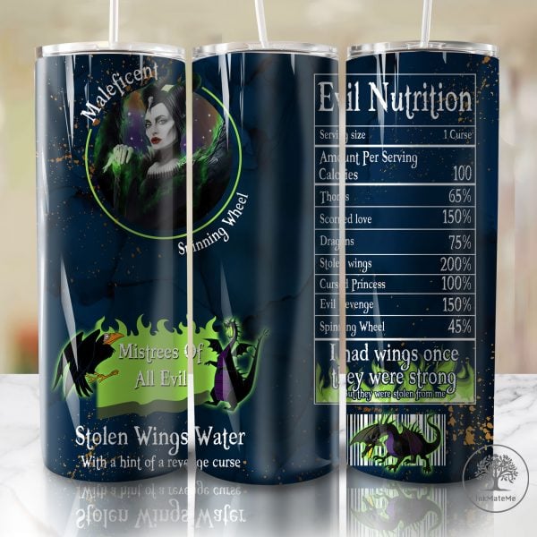 Custome Name 20 Oz Skinny Tumbler Png, Villain Gang Png, Villains Wicked, Spooky Season, Bad Girls, Witchs Hat Halloween 20oz Tumbler Wrap