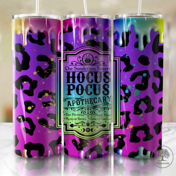 Witches Sisters 20 Oz Skinny Tumbler, Halloween Skeleton 20oz Tumbler Wrap, Trick Or Treat Png, Halloween Witch Png, Fall Png