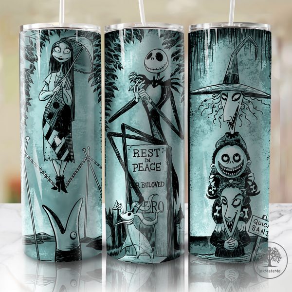 Halloween Horror 20oz Skinny Tumbler, Retro Haunted House Png, Movie Killers Png, Horror Movie, Horror Characters 20oz Sublimation Design