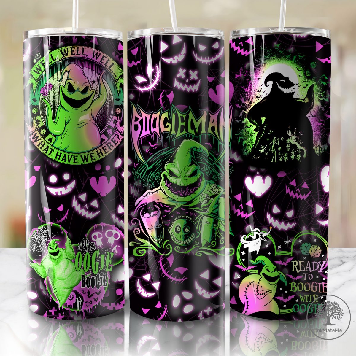 Halloween Horror 20oz Skinny Tumbler Wrap, Halloween Pumkin, Horror Fall Coffee 20oz Skinny Tumbler, 90s Horror Movie 20oz Tumbler Png