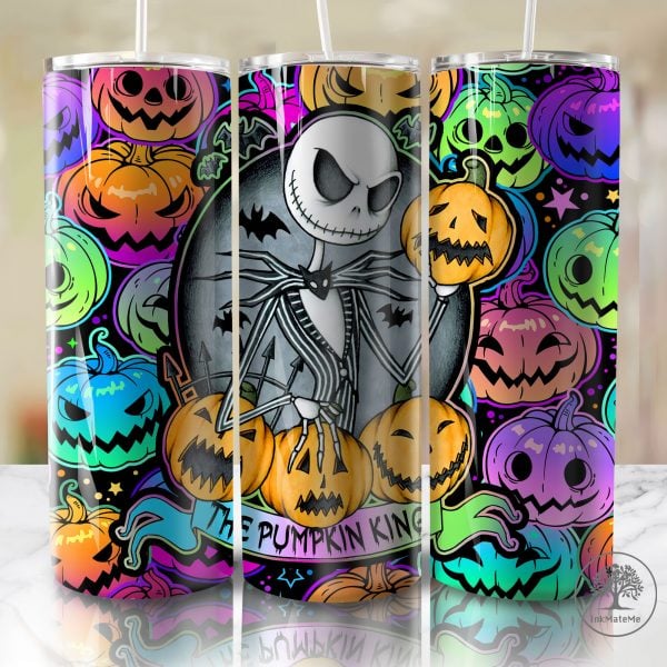 Halloween Png, Trick Or Treat Png, Horror Movie 20oz Skinny Tumbler Wrap, Spooky Season Tumbler Wrap Png, Pumpkin Png, Small Town Png