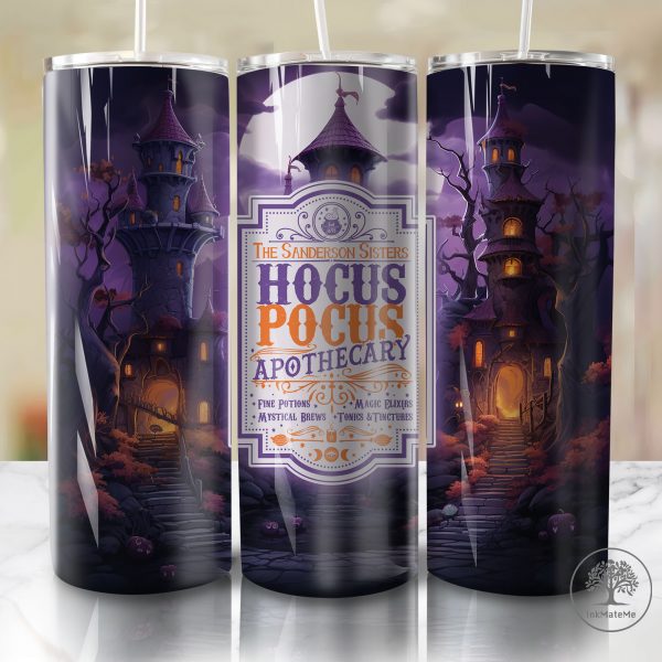 Halloween Witch 20oz Skinny Tumbler Wrap Png, Witches Sisters, Pumpkin 20oz Tumbler, Halloween Sisters 20oz Skinny Tumbler, Fall Png