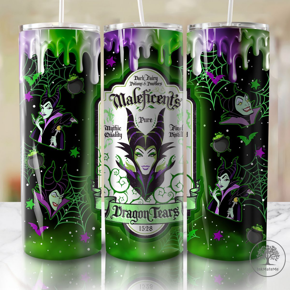 Halloween Witch 20 Oz Skinny Tumbler Png, Villain Gang Png, Villains Wicked, Spooky Season, Bad Girls,Witchs Hat Halloween 20oz Tumbler Wrap