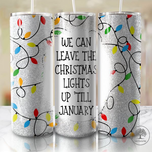 Merry Christmas 20oz Skinny Tumbler Png, Retro Christmas, Christmas Lights Png, Christmas 20oz Tumbler Wrap Png, Xmas Holiday Sublimation