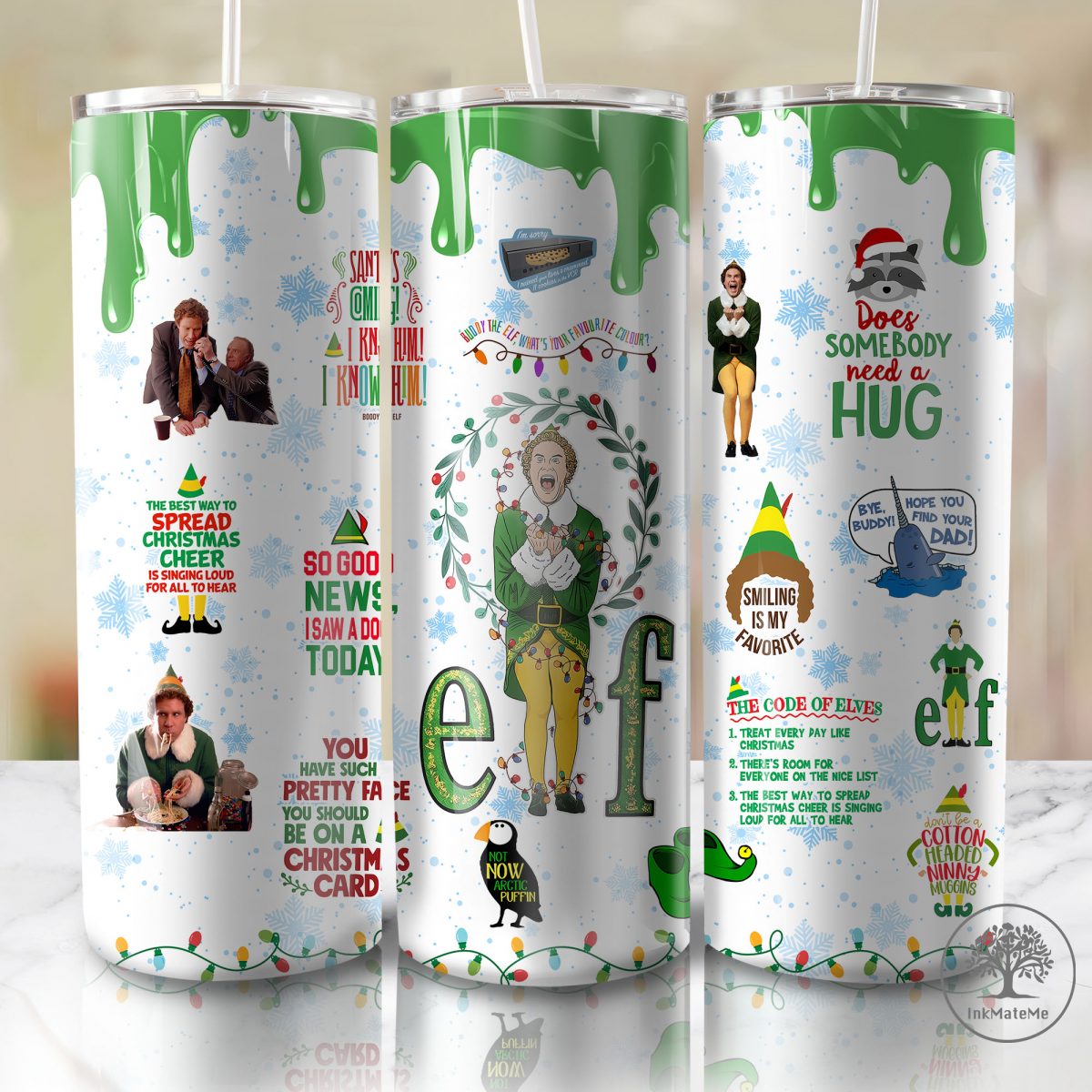 I Know Him Christmas Movie Tumbler Wrap, Family Comedy, Christmas Movie Tumbler Wrap Png, 20 oz Skinny Tumbler Christmas Sublimation Design