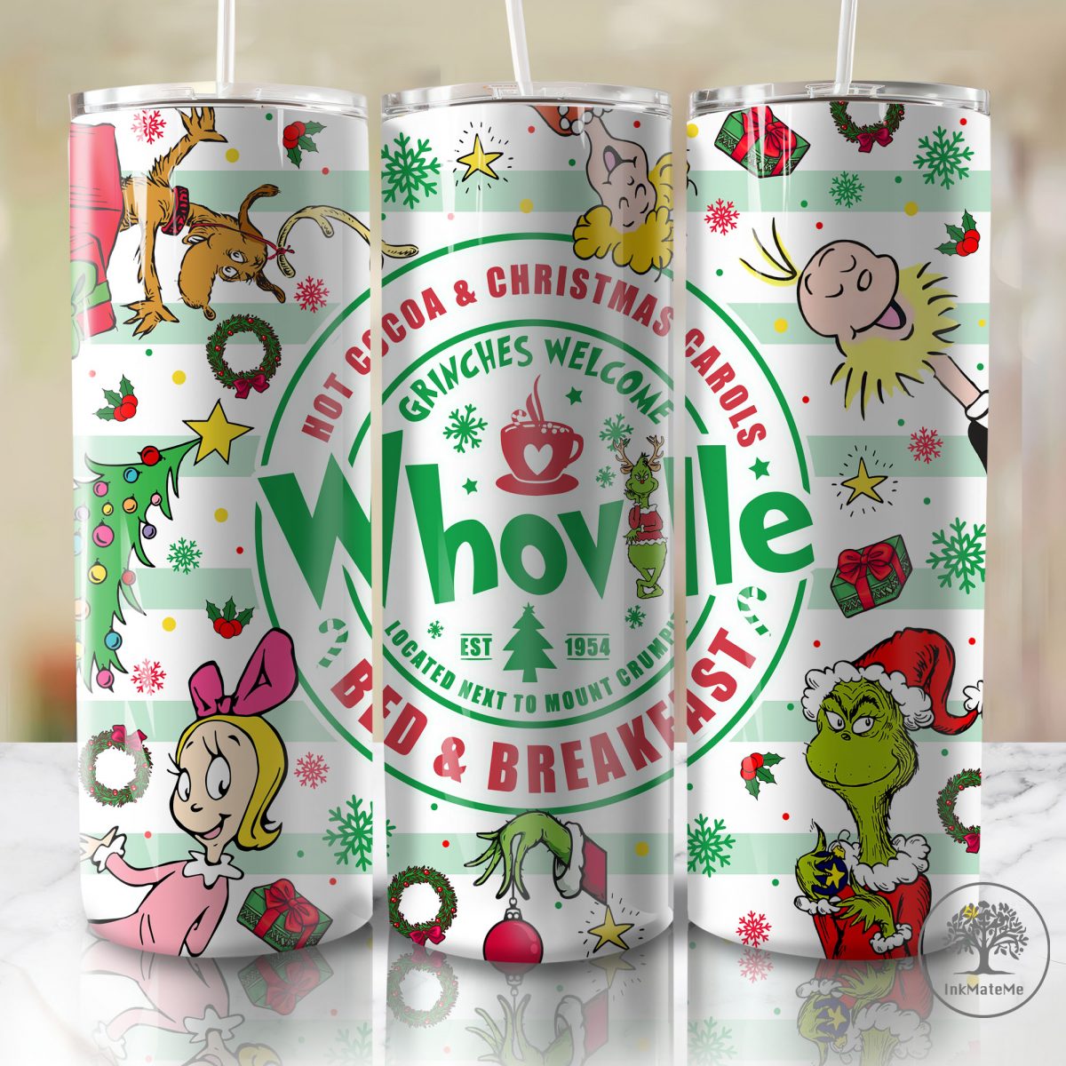 Christmas 20 Oz Skinny Tumbler Sublimation, Retro Holiday, Christmas 20oz Tumbler Wrap,Xmas Holiday Png, Christmas Movies Png, Santa Hat Png