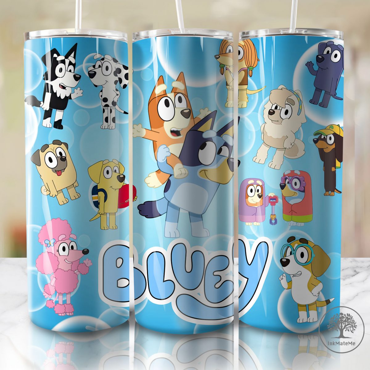 Bluey Tumbler Wrap, Bluey Png, Tumbler Wrap Png, Bluey Tumbler, Sublimation Tumbler, 20oz Tumbler Wrap, Skinny Tumbler Wrap