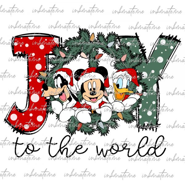 Mouse And Friends Christmas Png, Merry Christmas Png, Xmas Holiday Png, Family Vacation, Magical Kingdom, Christmas Vibes, Sublimation File