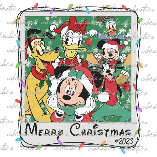 Mouse And Friends Surprise Christmas 2023 Png, Ginger Christmas Png, Santa Hat Png, Merry Xmas Png, Christmas Vacation Png, Christmas Vibes