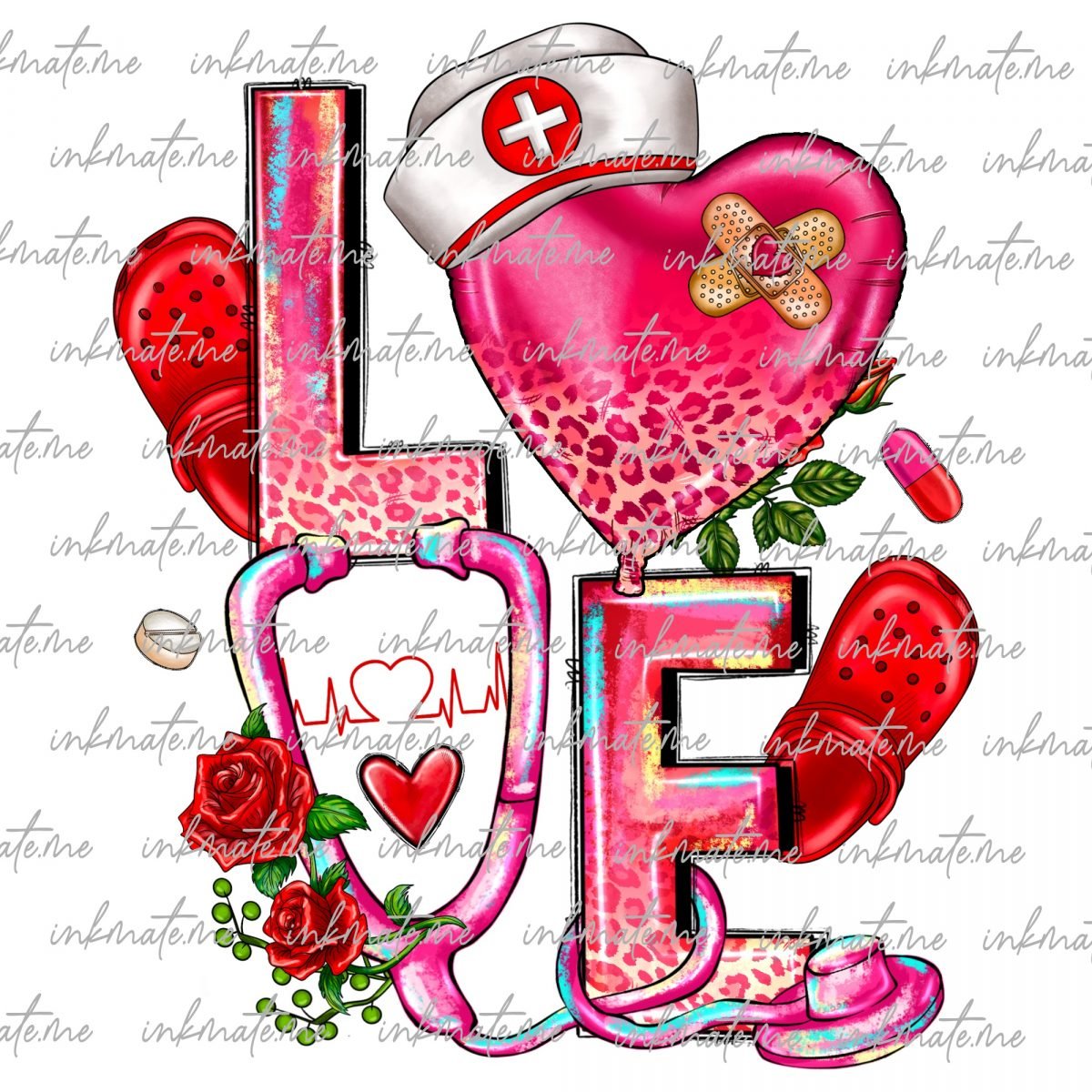 Bundle Designs, Valentine's Day Png, Digital PNG, Valentines Png, Retro Valentine Png