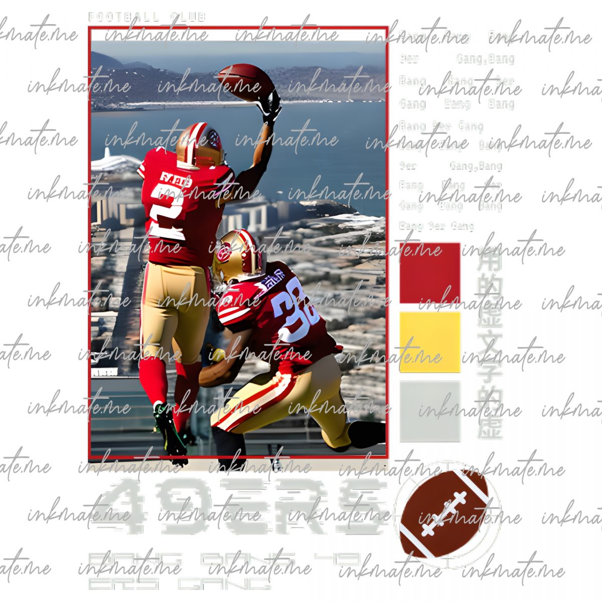 49ers Game Day, 49ers Action, 49ers Team Spirit, SF 49ers, San Francisco Football