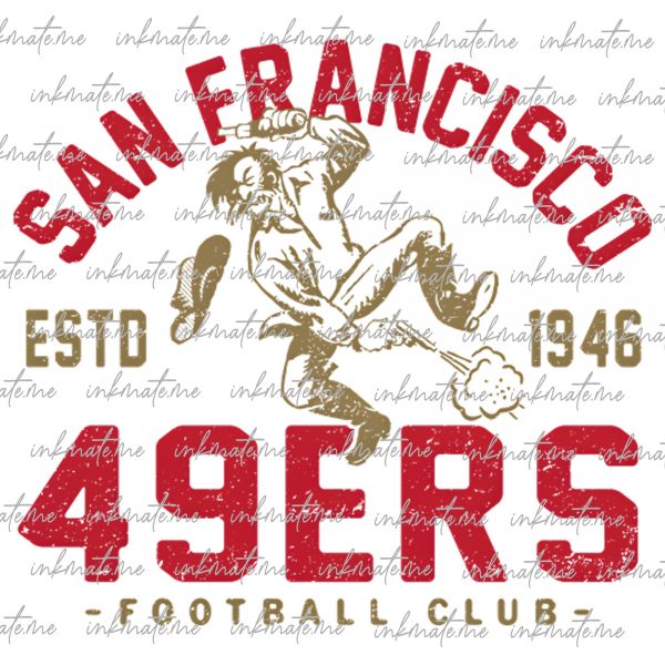 49ers Fan Art, 49ers Pride, 49ers Game Day, SF Football, 49ers Team Spirit, 49ers Action