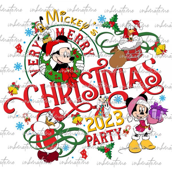 Very Merry Christmas 2023 Party Png, Christmas Vibes, Christmas Png, Xmas Png, Santa Hat Png, Family Vacation Christmas,Family Christmas Png