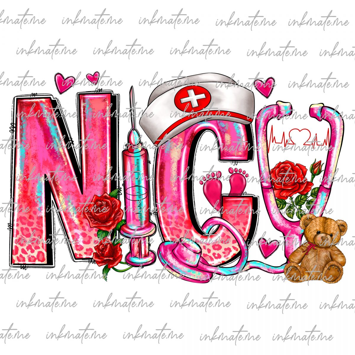 Digital PNG, Retro Valentine Png, Sublimate Design