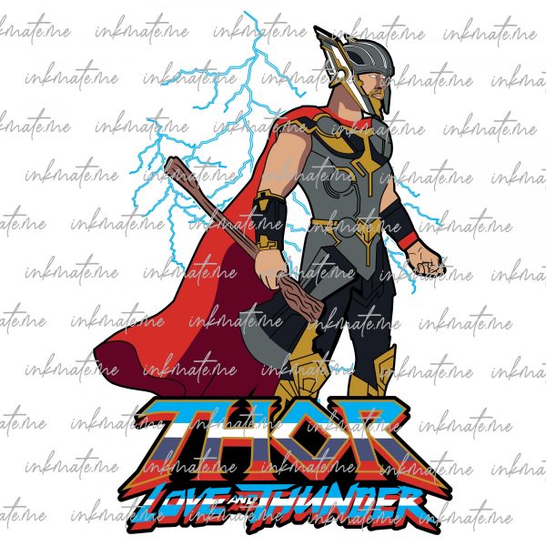 Thor Odinson, Thor Stormbreaker, Thor Hammer Strike, Thor Comic Style, Thor Portrait