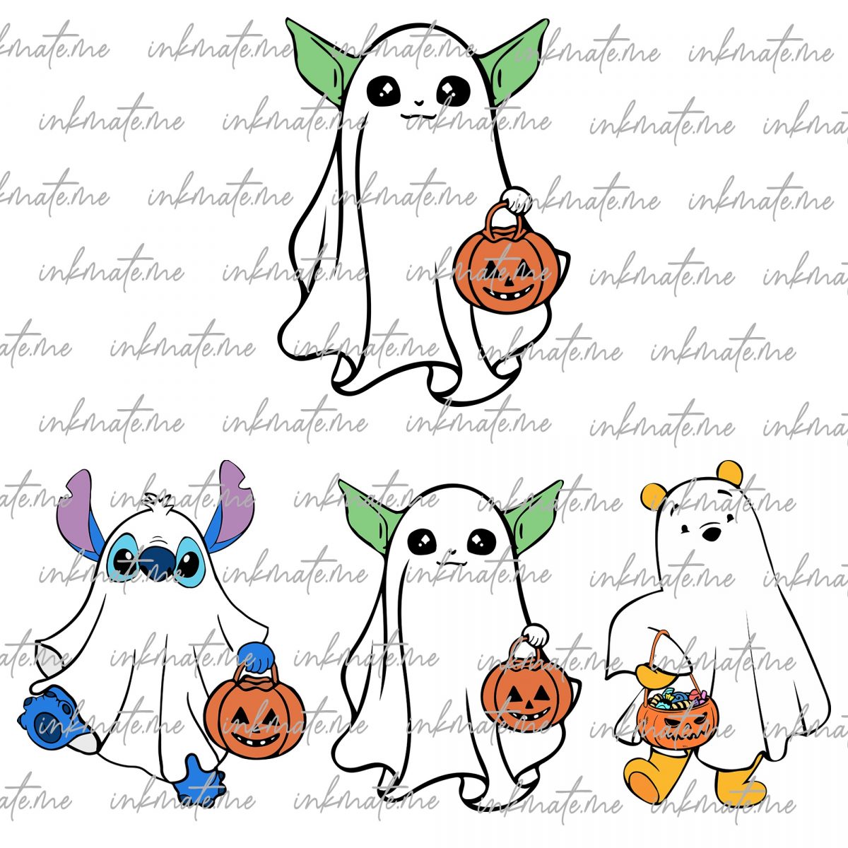 Bundle Halloween Ghost Svg, Spooky Season, Happy Halloween Svg, Trick Or Treat, Cute Ghost Svg, Halloween Pumpkin Svg, Halloween Custume