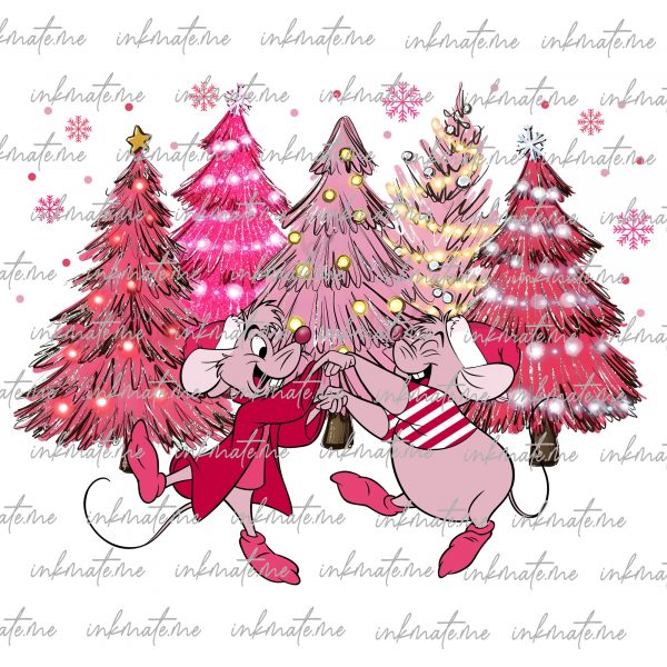 Pink Christmas Png, Merry Christmas Png, Magical Kingdom, Christmas Vibes, Family Christmas, Xmas Holiday Png, Christmas Png, Pink Character