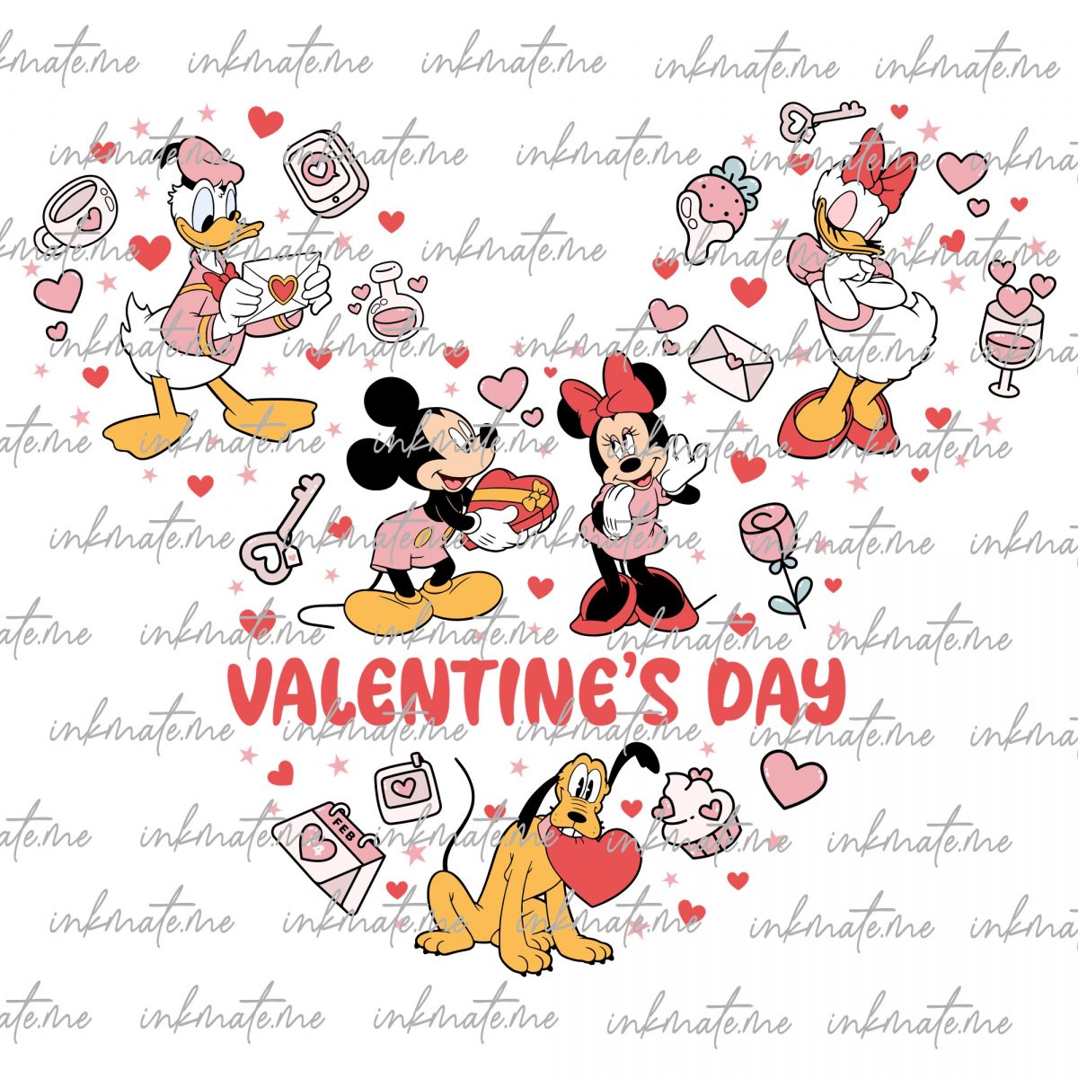 Romantic Mickey, Valentine's Day Mickey, Mickey Heart, Disney Mickey Love, Mickey and Minnie Valentine, Minnie's Valentine