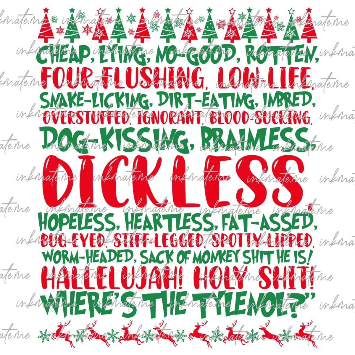 Dickless Christmas Movie Svg, Family Comedy Svg, Christmas Vacation, Tree Farm, Retro Christmas, Christmas Movie Svg, Christmas Sublimation