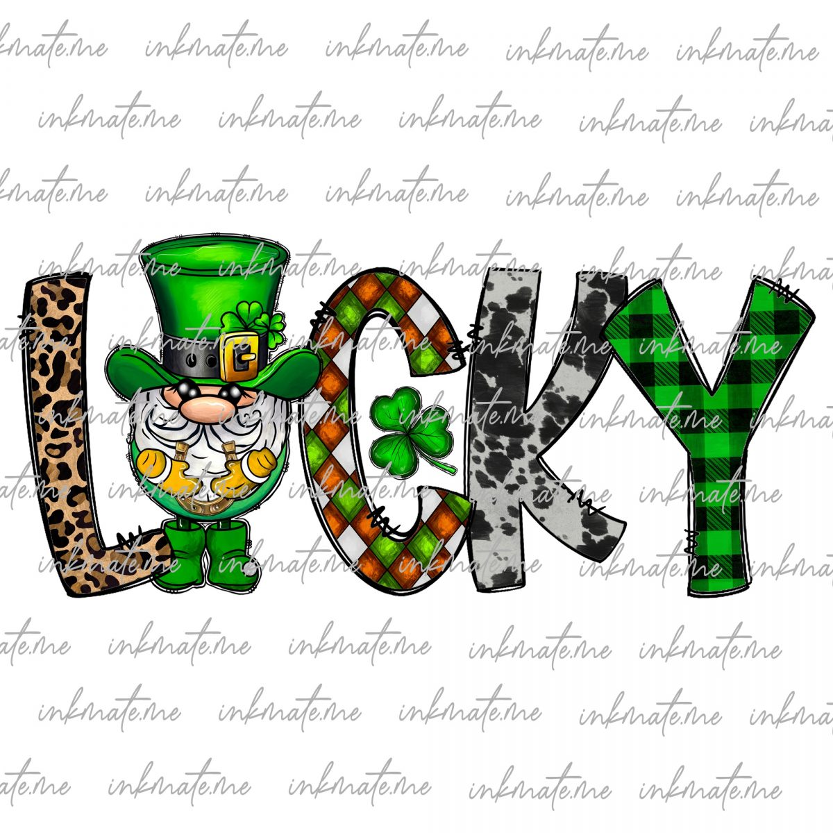 Lucky Shamrock, Green Leprechaun, Irish Dance, St. Patrick's Day Party