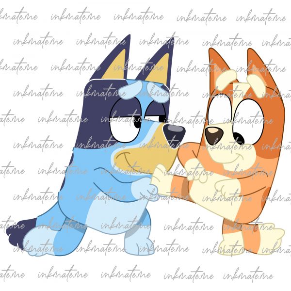 Bluey and Bingo, Happy Bluey, Bluey Characters, Bluey and Friends, Bluey Cartoon, Bluey Adventure, Bluey Family Fun