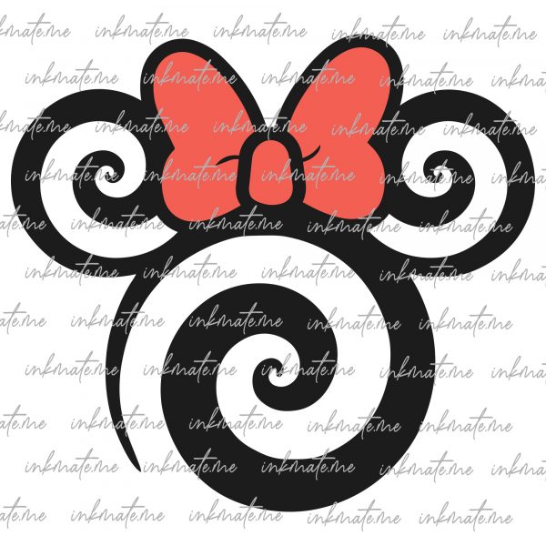 Cute Minnie, Pink Minnie, Minnie Silhouette, Minnie Bow, Minnie Mouse, Minnie Fashion, Minnie Cartoon, Disney Minnie, Polka Dot Minnie