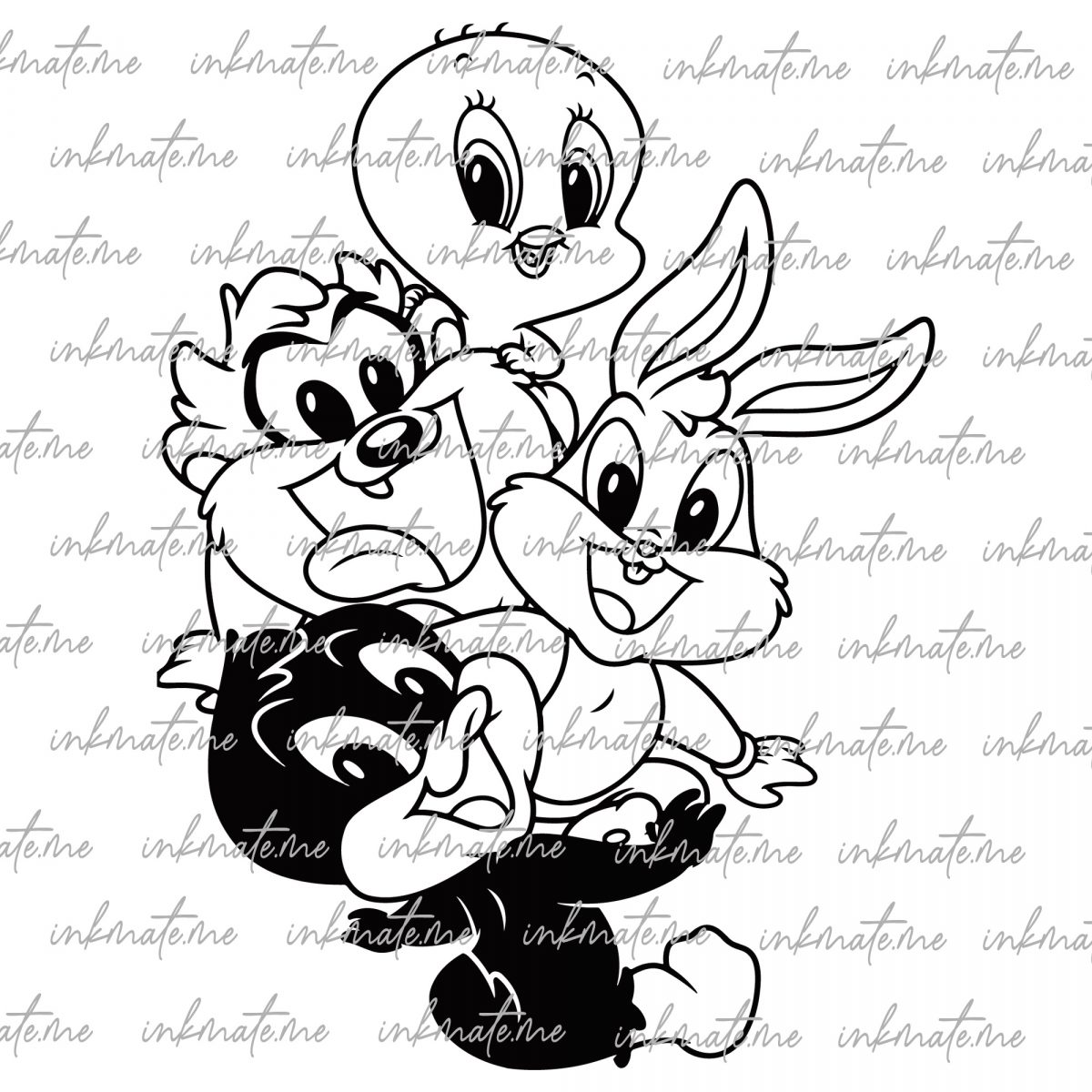 Porky Pig, Road Runner, Tweety Bird, Looney Tunes Friends, Daffy Duck