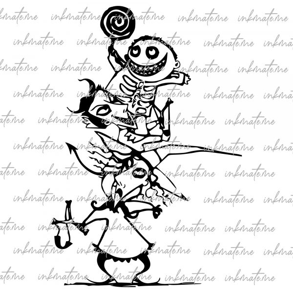 Nightmare Christmas Art, Lock Shock Barrel, Jack Skellington, Sally Nightmare, Haunted Holiday, Skellington Pumpkin