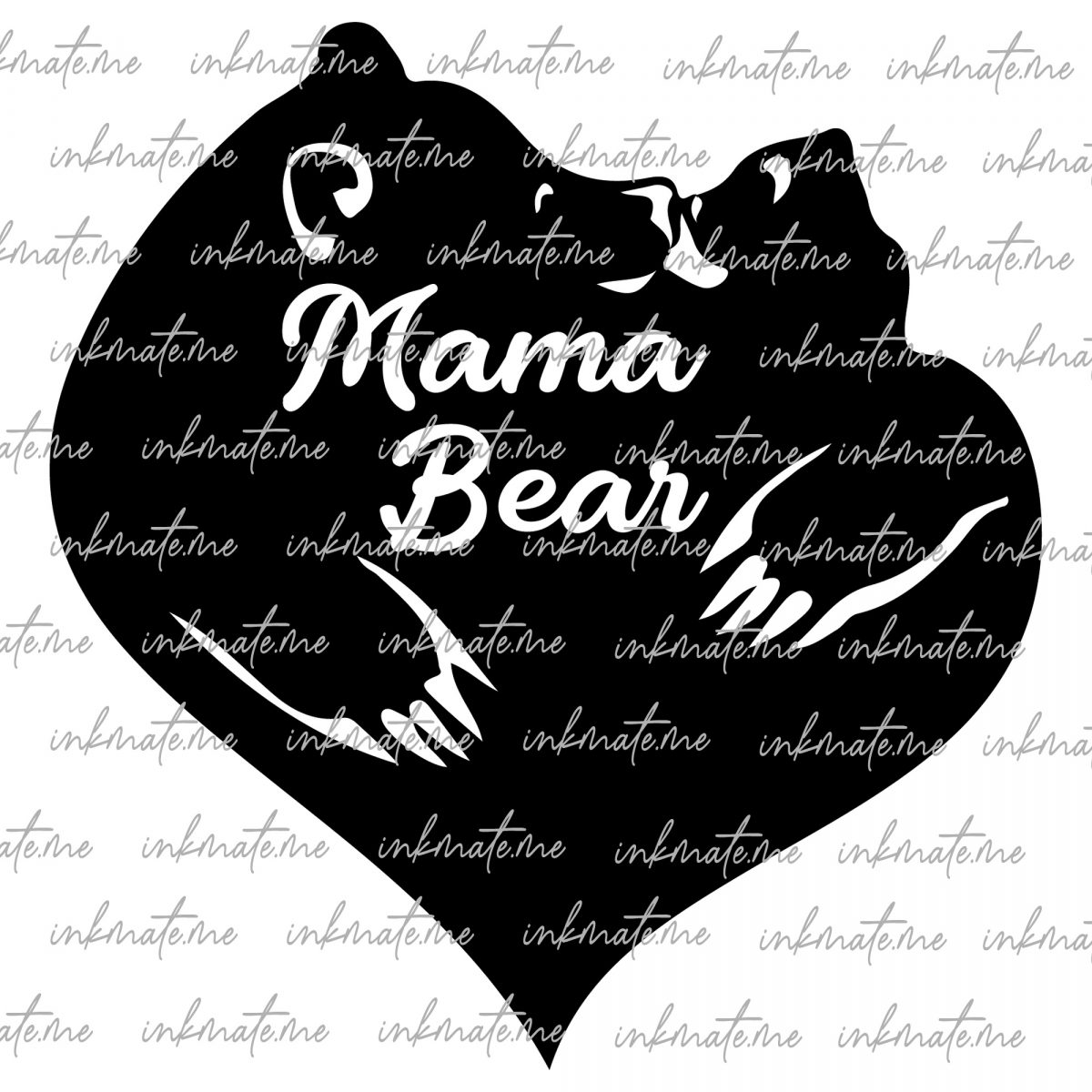 Mama Bear Quote, Mama Bear Hug, Mother Bear Love, Family Bear, Protective Mama Bear, Mama Bear and Cub, Bear Family Silhouette