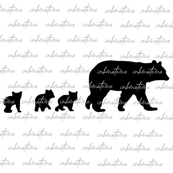 Mother Bear Love, Mama Bear and Cub, Mama Bear Quote, Protective Mama Bear, Family Bear