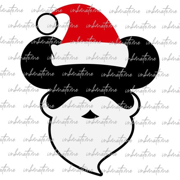 Disney Winter Wonderland, Minnie and Mickey Holiday, Mickey Santa Hat