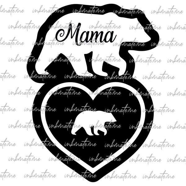 Mama Bear Hug, Family Bear, Mother Bear Love, Mama Bear Paw