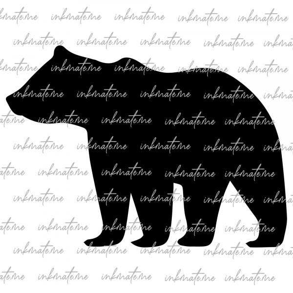 Mother Bear Love, Protective Mama Bear, Mama Bear Quote, Bear Family Silhouette