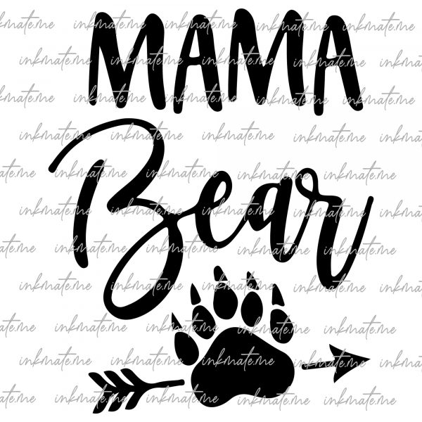 Mama Bear and Cub, Family Bear, Mama Bear Hug, Mother Bear Love, Mama Bear Paw, Protective Mama Bear