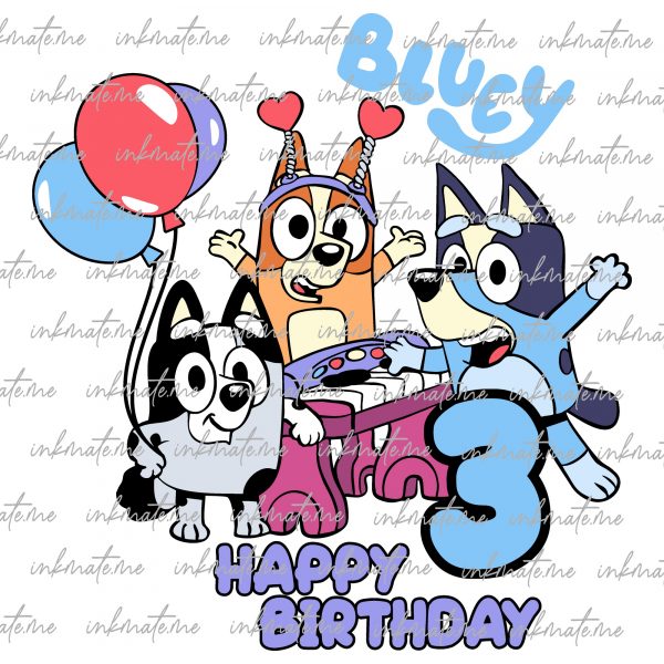 Playful Bluey, Bluey Birthday, Bluey Family Fun, Bluey Characters, Happy Bluey, Bluey and Bingo, Bluey Adventure, Bluey and Friends, Bluey Cartoon