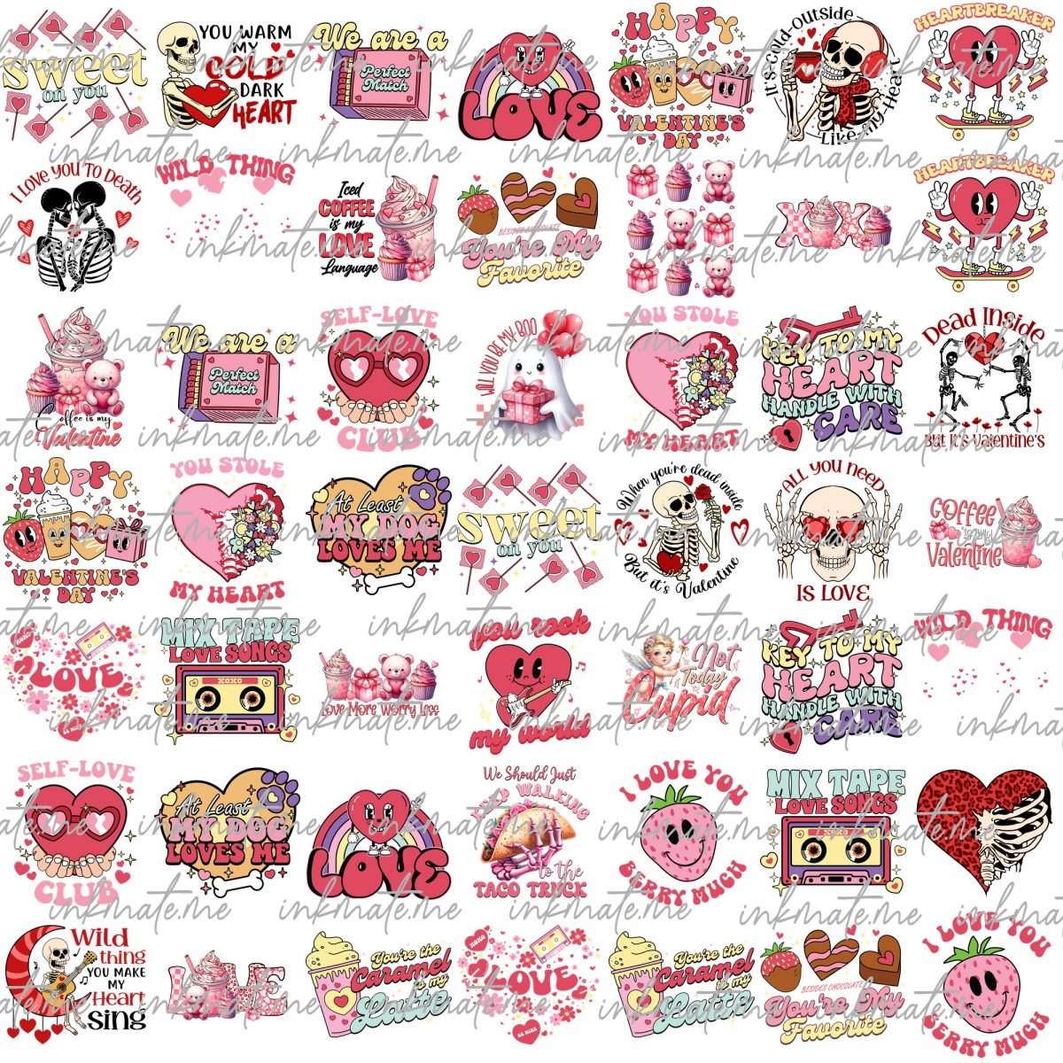 Valentines Png Bundle, Retro Valentine Png, Valentine's Day Png, Sublimate Design, Funny Valentine's Png, Bundle Designs, Digital PNG