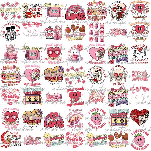 Valentines Png Bundle, Retro Valentine Png, Valentine's Day Png, Sublimate Design, Funny Valentine's Png, Bundle Designs, Digital PNG