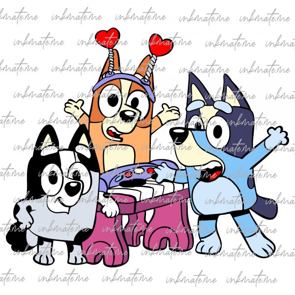 Bluey Cartoon, Bluey Family Fun, Bluey and Bingo, Bluey and Friends, Happy Bluey, Bluey Characters