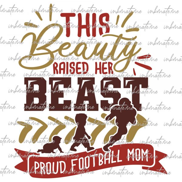 Football Mom Heart, Team Spirit, Quarterback Support, Friday Night Lights, Touchdown Cheer