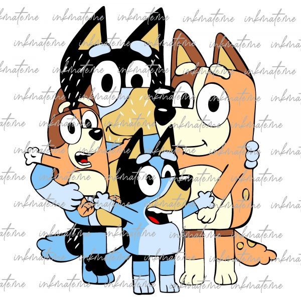 Bluey Family Fun, Bluey and Friends, Bluey and Bingo, Bluey Cartoon, Bluey Adventure, Happy Bluey