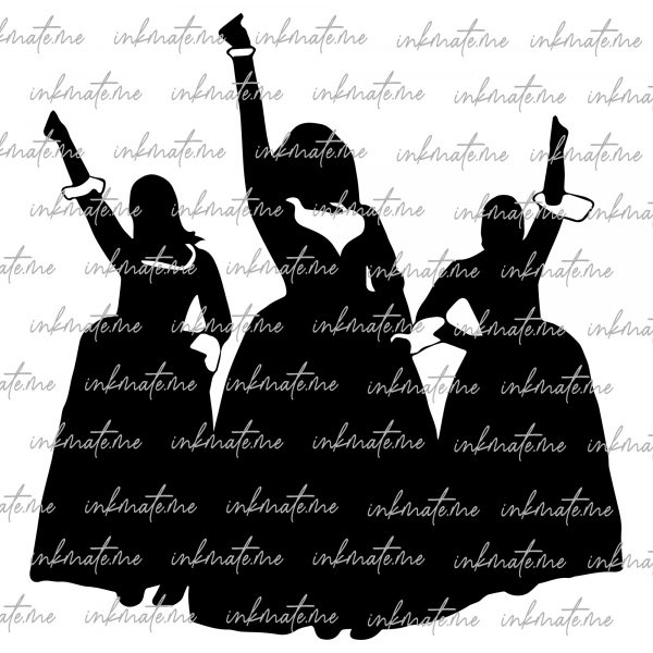 Hamilton Star, Alexander Hamilton, Hamilton Silhouette, Schuyler Sisters, Broadway Revolution, Aaron Burr, Founding Father