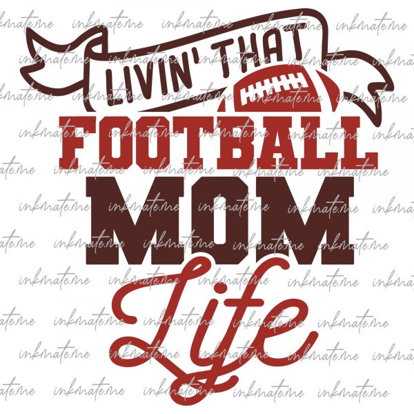 Team Spirit, Proud Football Mom, Quarterback Support, Field Goal Fun