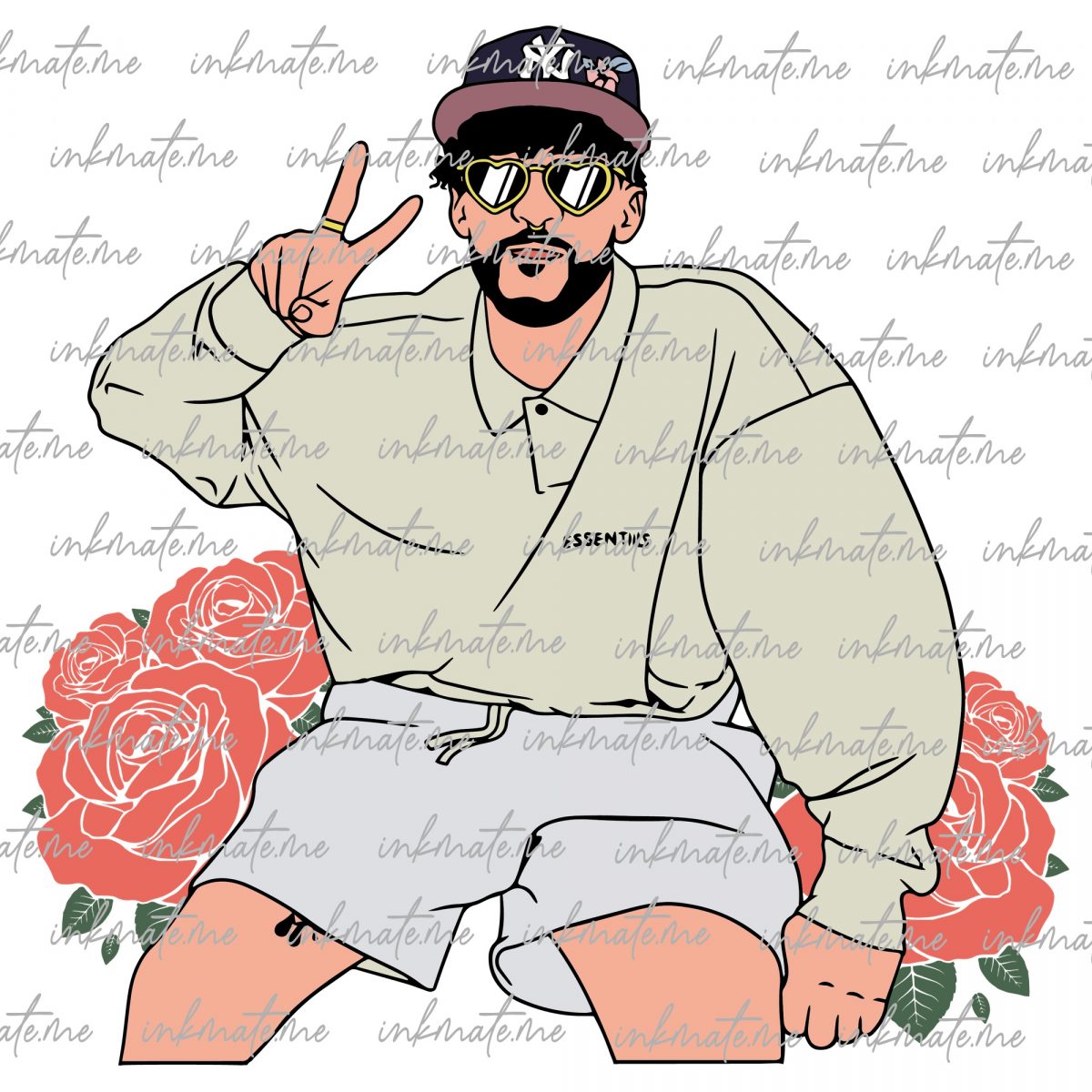 Music Icon PNG, Bad Bunny Portrait, Reggaeton Star PNG, Latin Music PNG, Bad Bunny Art, Bad Bunny PNG, Bad Bunny Image, Urban Music Star, Bad Bunny Graphic