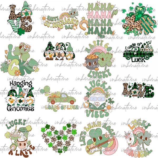 St patricks day png Mega Bundle, Retro St Patricks png designs bundle, St patricks day png, St patty's png bundle, png file for sublimation