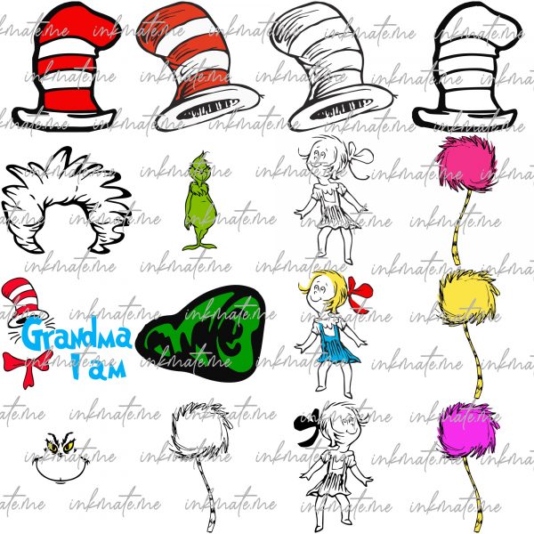 Dr. Suess Alphabet Png, Dr. Suess Bundle,