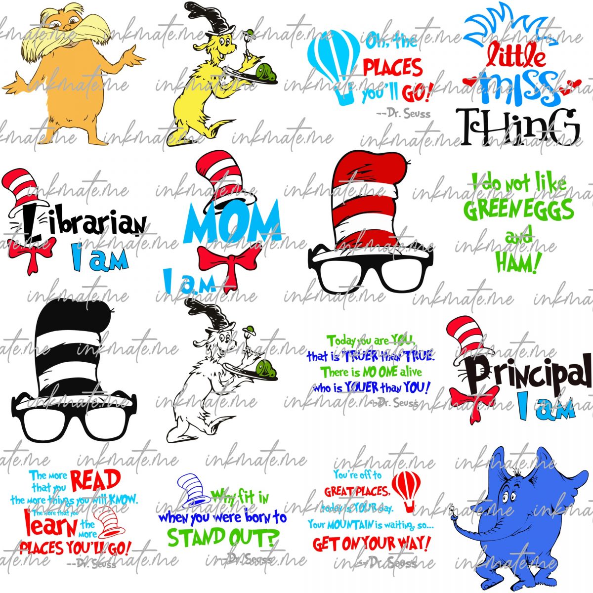 Dr. Suess Alphabet Png, Dr. Suess Bundle,