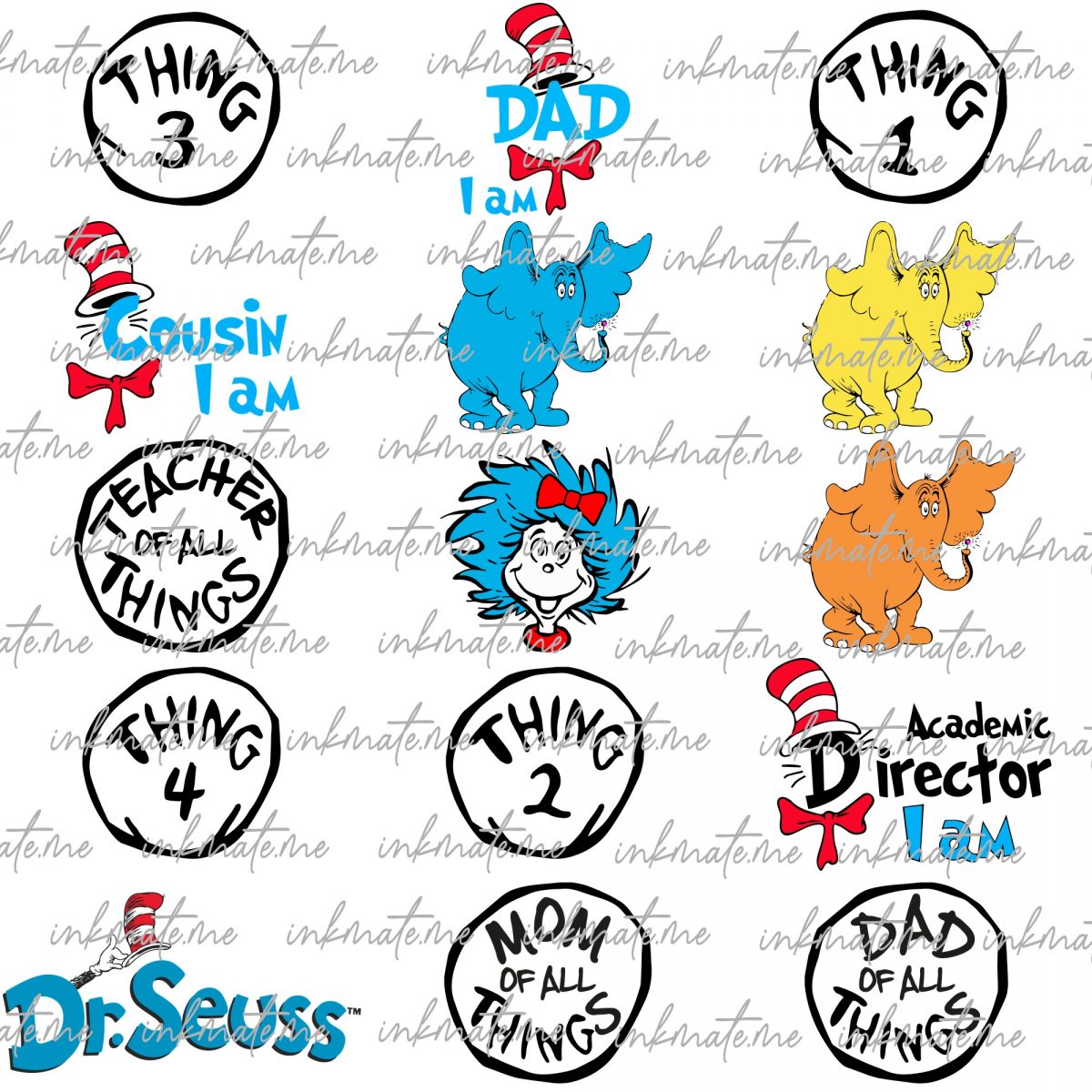 Dr. Suess Alphabet Png, Dr. Suess Bundle,