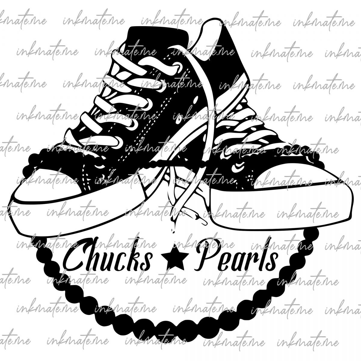 Casual Meets Classy, Chic Chucks, Fashion Statement, Elegant Pearls, Stylish Footwear, Sophisticated Pearls