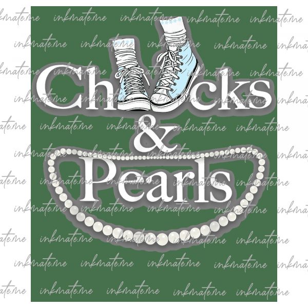 Stylish Footwear, Chic Chucks, Sophisticated Pearls, Casual Meets Classy, Elegant Pearls, Fashion Statement